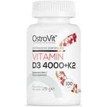 Vitamin D3 4000 IU + K2 100 tabs OSTROVIT